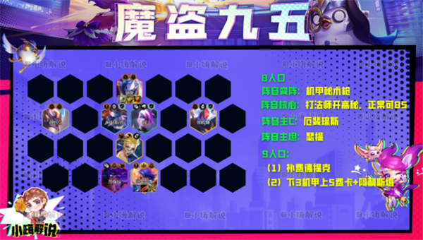 云顶之弈s8魔盗九五阵容搭配攻略