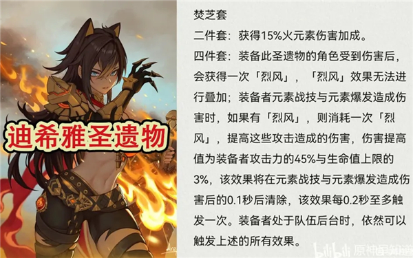 原神3.6焚芝套圣遗物效果一览