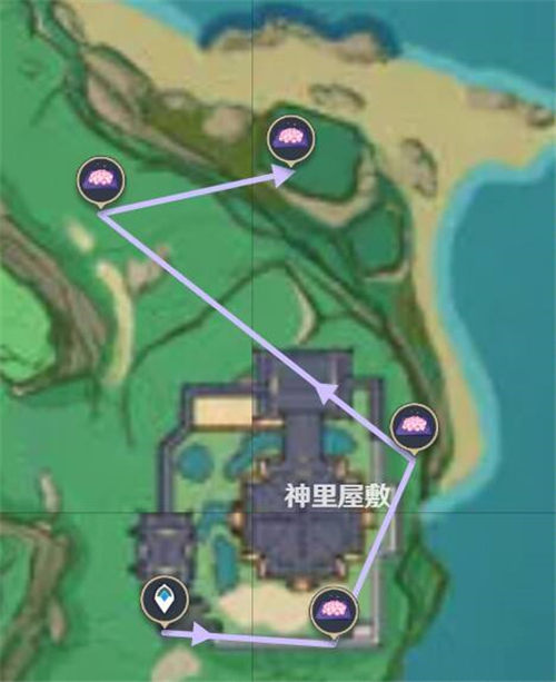 原神绯樱绣球采集路线一览2023