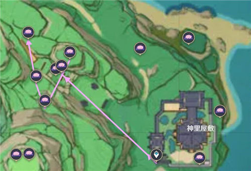 原神绯樱绣球采集路线一览2023