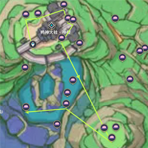 原神绯樱绣球采集路线一览2023