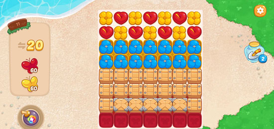 花儿爱消除第11关蝴蝶生成技巧