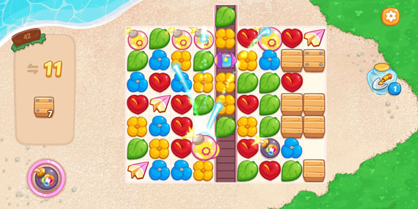 花儿爱消除组合道具效果展示