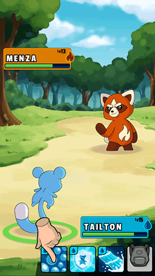 口袋妖怪世界战斗界面