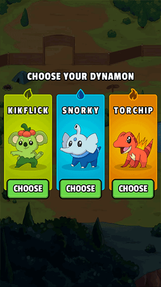 口袋妖怪世界精灵选择界面