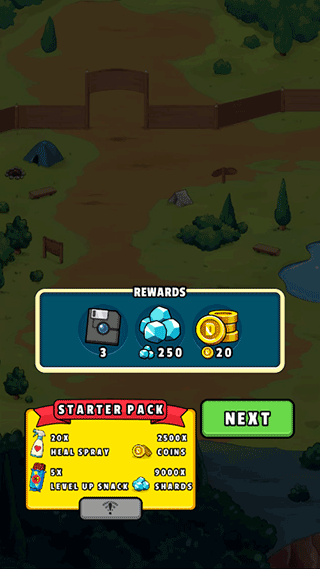 口袋妖怪世界奖励界面