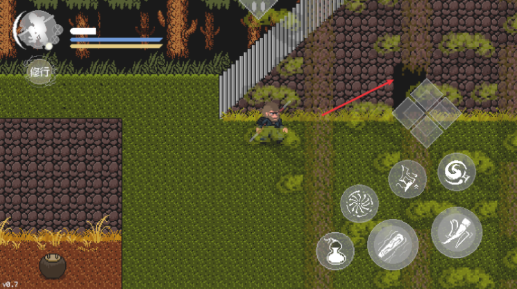 黑神话像素版暗门场景