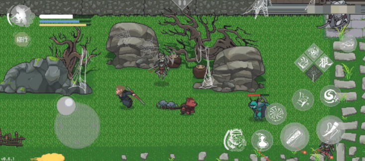 黑神话像素版盘丝洞场景