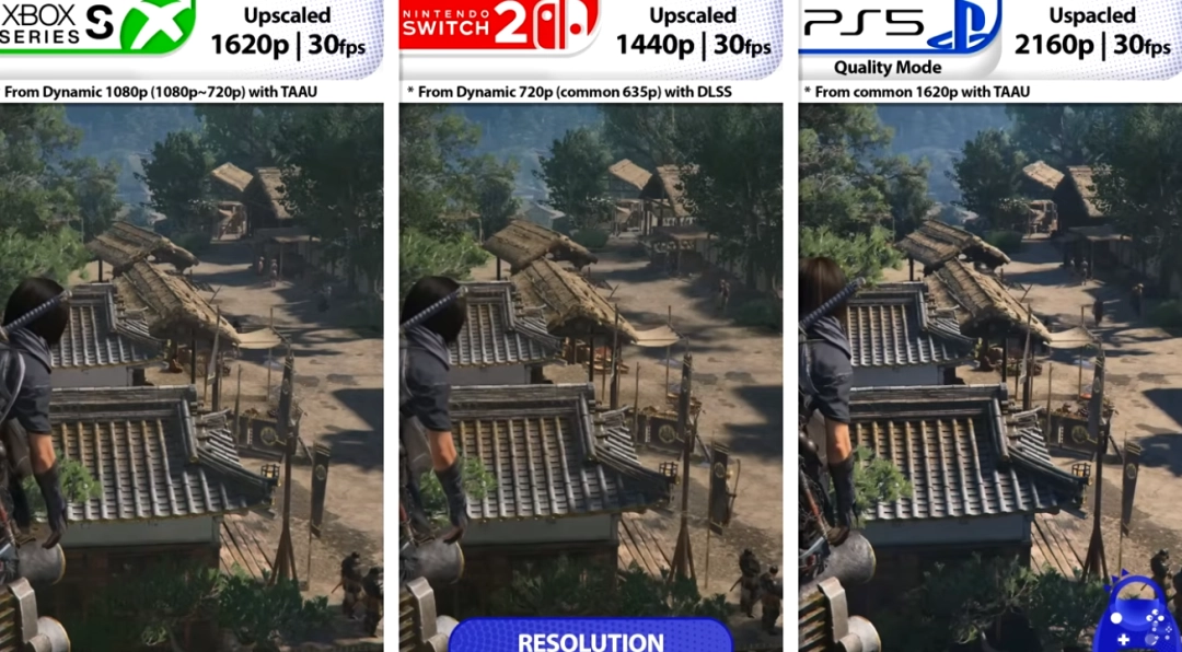 博主测试《刺客信条：影》NS2版：表现尚可 但复杂场景难稳30帧！