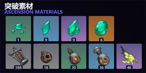 原神雅珂达养成素材一览1