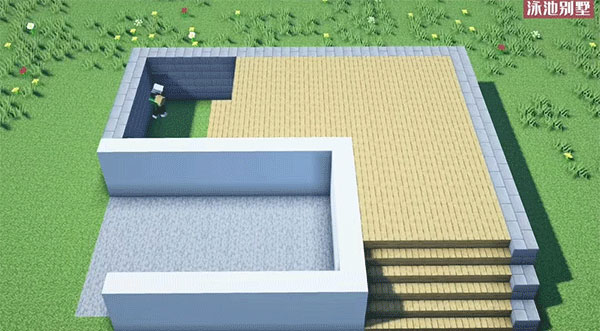 我的世界别墅楼梯设计图