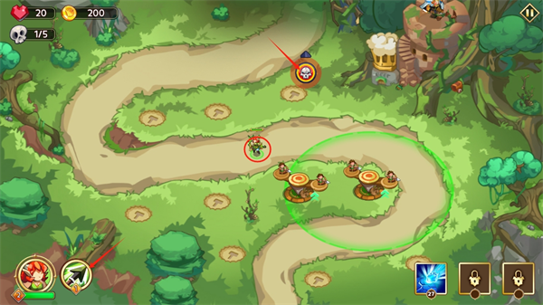 塔防之王5英雄战斗界面