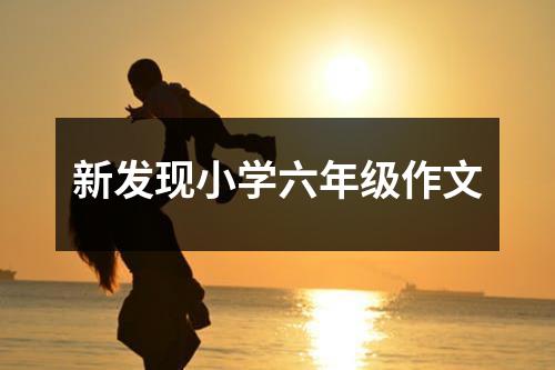 新发现小学六年级作文