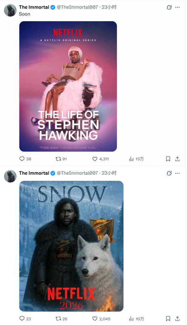 《指环王》《哈利波特》《蝙蝠侠》都是Netflix的了