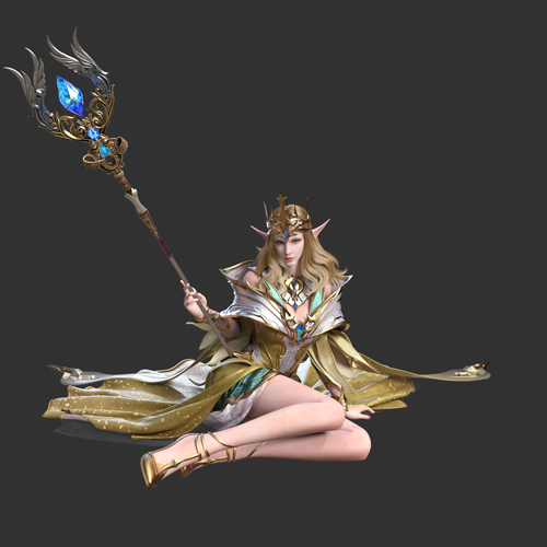 新神魔大陆牧师职业展示