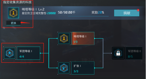 无尽银河军团捐献界面