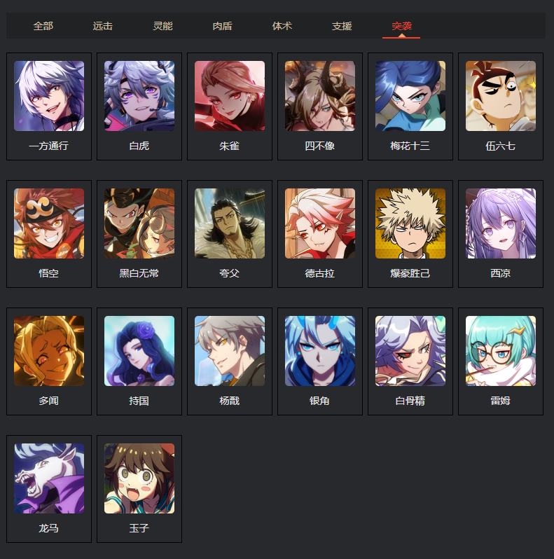 非人学园突袭英雄图鉴