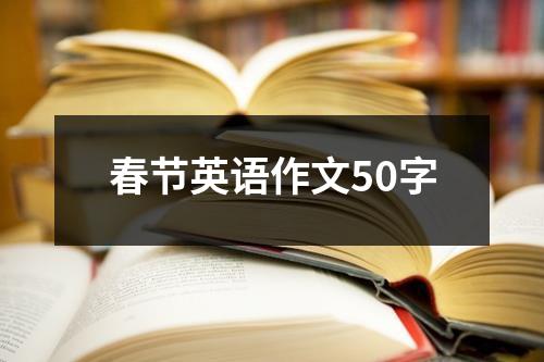 春节英语作文50字