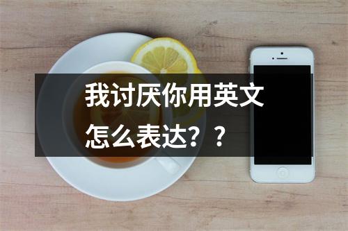 我讨厌你用英文怎么表达??