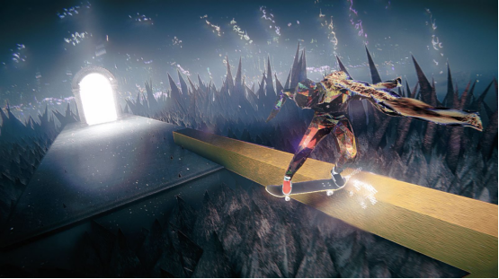 《滑板故事》今日正式发售，抓起你的滑板，踏上吞食月亮的地狱滑行！