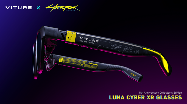 《赛博朋克2077》联名虚拟显示器眼镜公布 酷炫实用便携