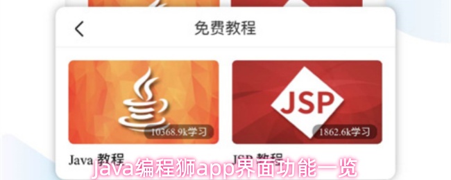 Java编程狮app有什么功能