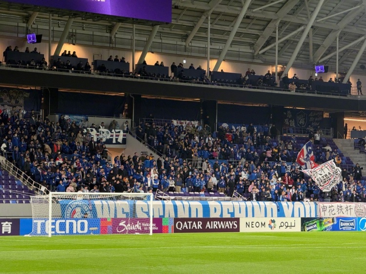 2025/26亚冠精英联赛第6轮 上海申花客场0-1广岛三箭