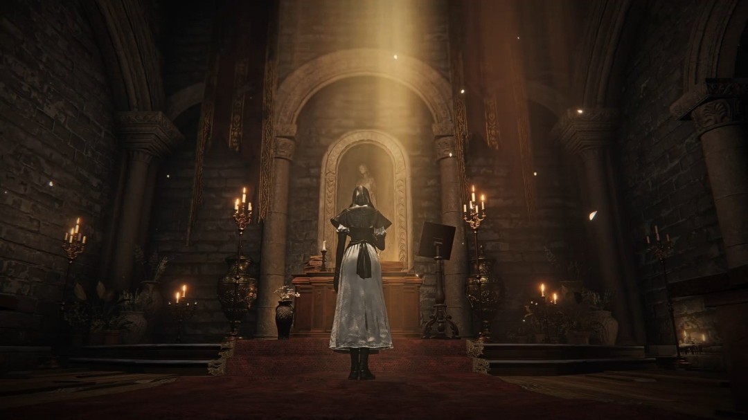 翘臀修女爱舔墙！《艾尔登法环：黑夜君临》修女全皮肤舔墙合集