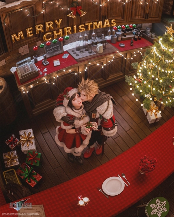 3D大神分享《最终幻想7:重制版》尤菲新图 黑丝小麋鹿超可爱