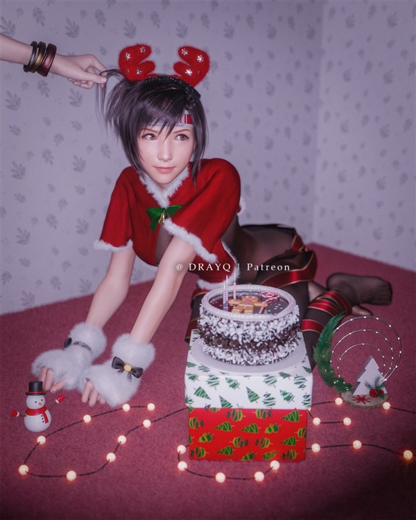 3D大神分享《最终幻想7：重制版》尤菲新图 黑丝小麋鹿超可爱