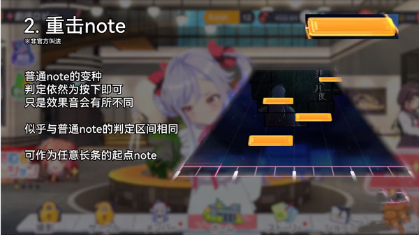 梦想星座盘重击Note操作示意图