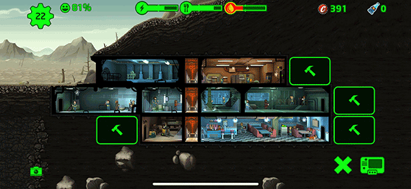 辐射避难所房间放置