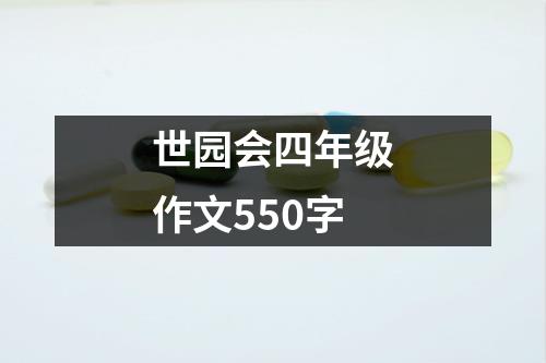 世园会四年级作文550字