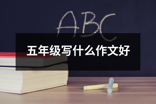 五年级写什么作文好