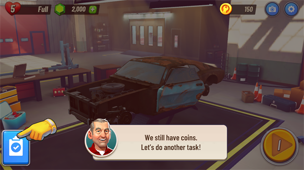 老爷车之家维修任务界面