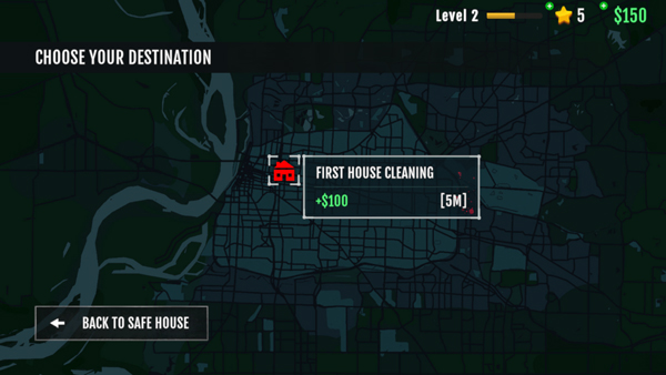 犯罪现场清洁工开车场景