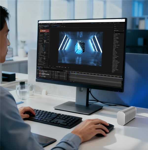 1399元 铁威马发布M.2硬盘盒:支持雷电5 6GB文件1秒传