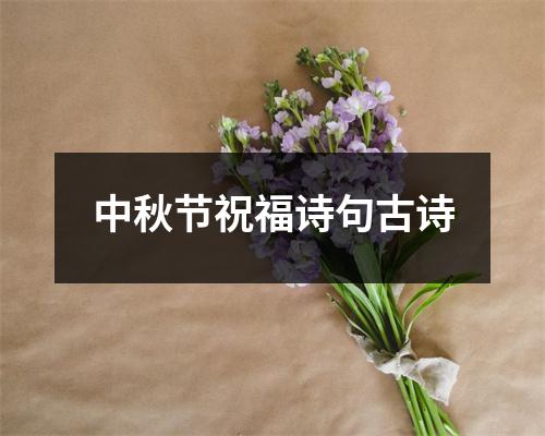 中秋节祝福诗句古诗（推荐8篇）