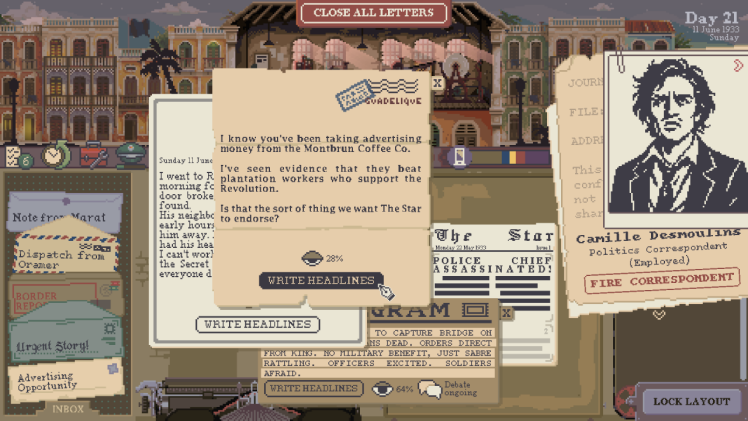 叙事模拟新作《请修改头条》中文商店页上线：经营报社，操控舆论