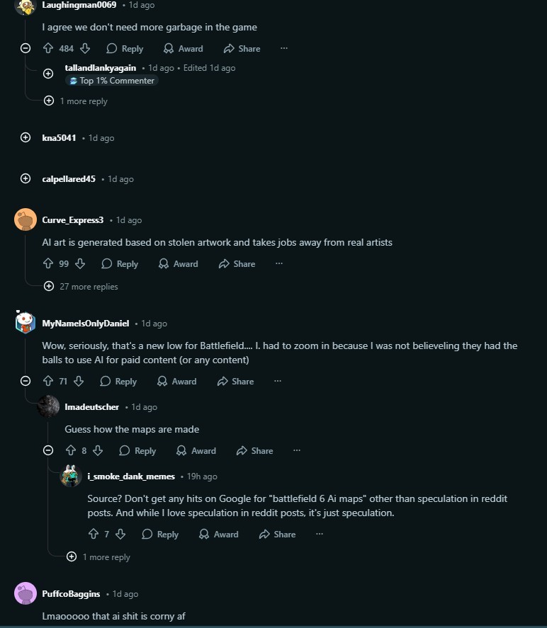 要求退款！《战地6》因AI生成内容遭玩家怒喷抵制