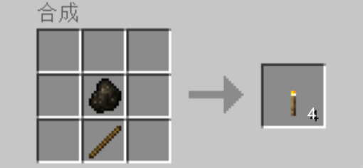 我的世界火把怎么做合成