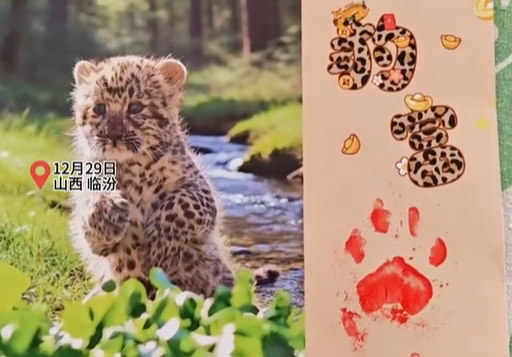 动物园用金钱豹爪印做日历寓意新年豹富 园方:不对外售卖